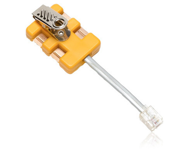 Fluke 8-wire in-line modular adapter Yellow