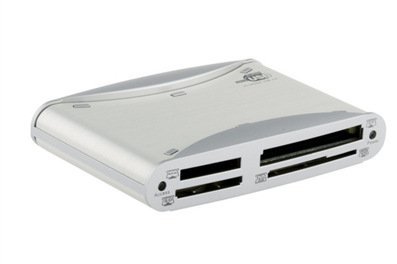 Flash computers ALLN1RDR-AX USB 2.0 Silber Kartenleser