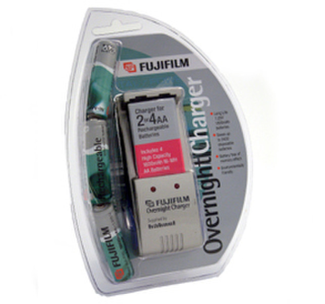 Fujifilm Overnight Charger and 4x AA Ni-MH batteries