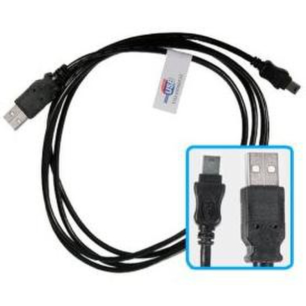 Kinamax CB-MCR2 1m Micro-USB B Black USB cable