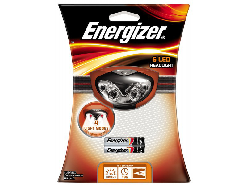 Energizer HDL33A2E Stirnband-Taschenlampe LED Orange Taschenlampe