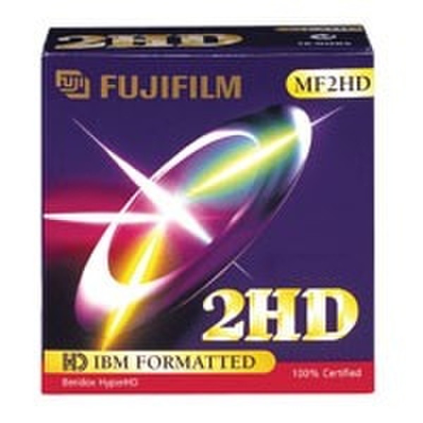 Fujifilm 3.5" MF2HD DOS, 50-Pk Rainbow