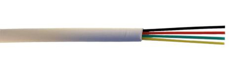 MCL Telephone Cable, 4 Wires, 100m 100м Бежевый телефонный кабель