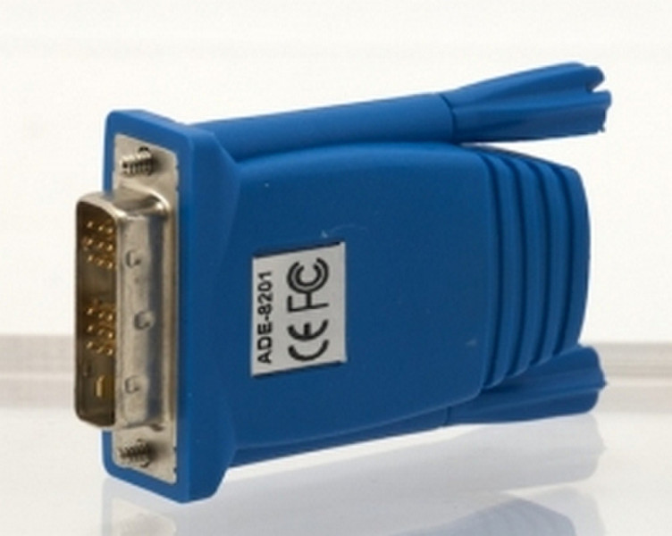 LevelOne ADE-8201 DVI RJ-45 Blue cable interface/gender adapter