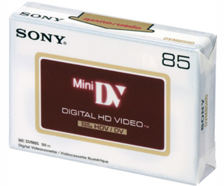 Sony 85 min Mini DV Cassette MiniDV blank video tape