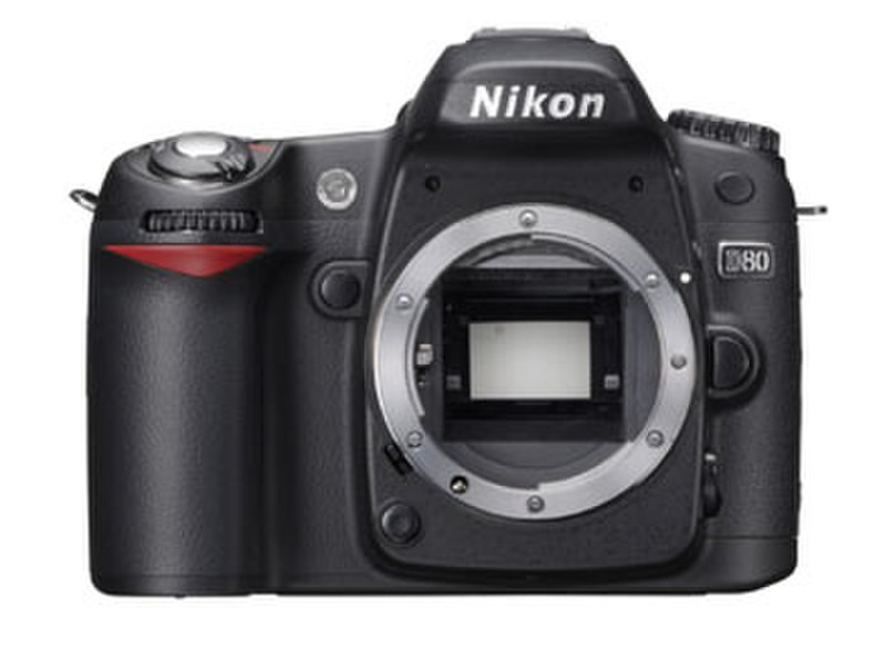 Nikon D80 SLR-Kameragehäuse 10.2MP CCD 3872 x 2592Pixel Schwarz