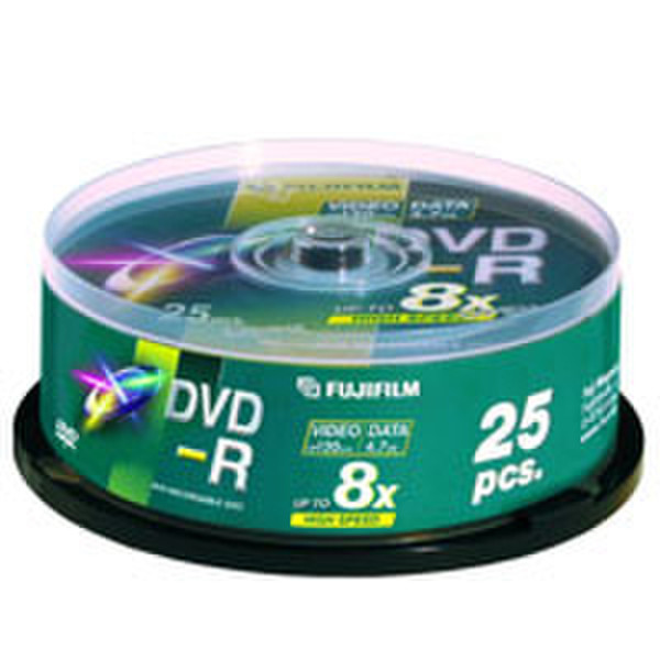 Fujifilm DVD-R 4.7GB 8x, 25-Pk Spindle 4.7GB 5Stück(e)