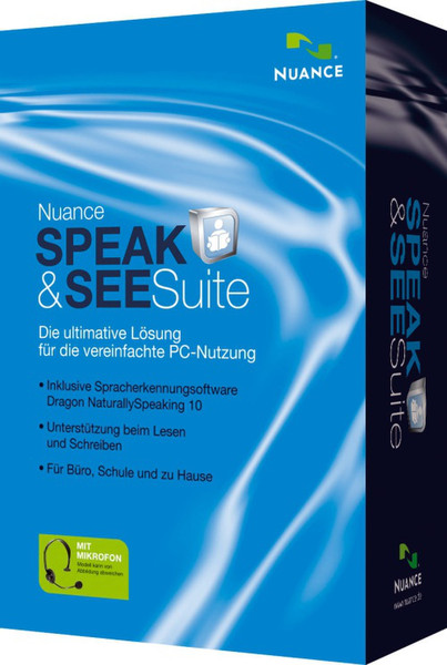 Nuance Dragon NaturallySpeaking U409G-W00-10.0 1user(s) voice recognition software