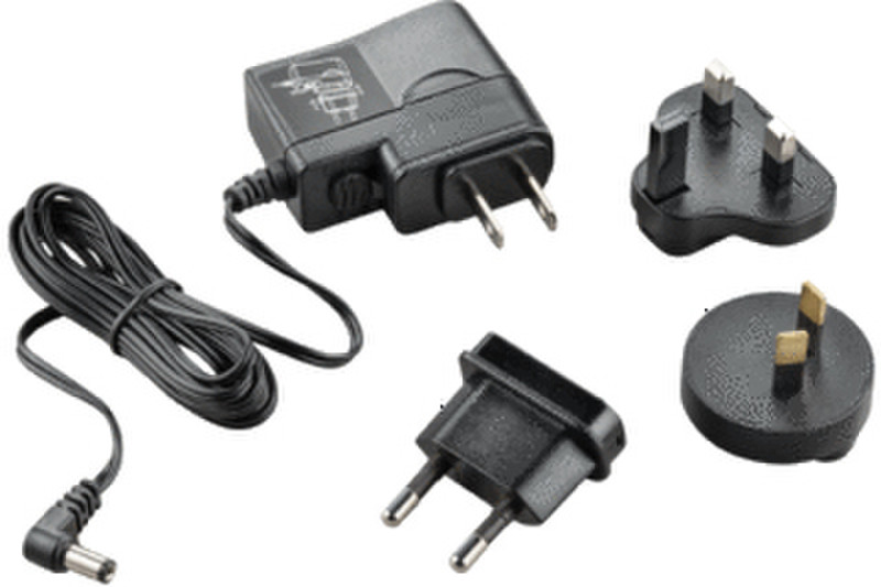 Plantronics AC Adapter Тип C (Europlug) Тип D (UK) Черный адаптер сетевой вилки