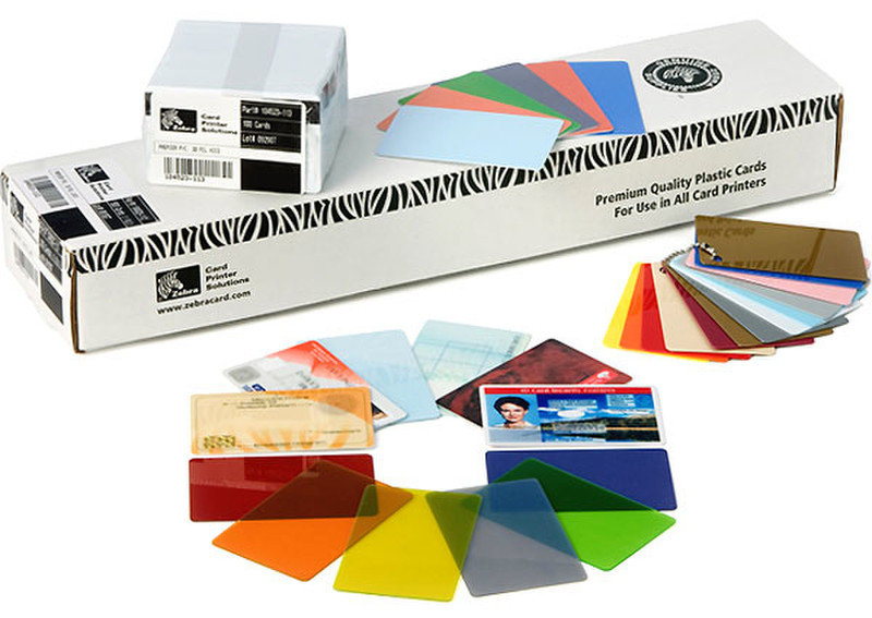 Zebra Premier PVC 500шт визитная карточка