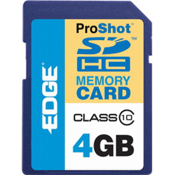 Edge 4GB ProShot Class 10 SDHC Memory Card 4GB SDHC memory card