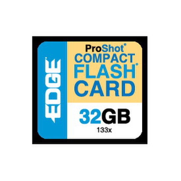 Edge 32GB ProShot 133x CompactFlash Memory Card 32GB CompactFlash memory card