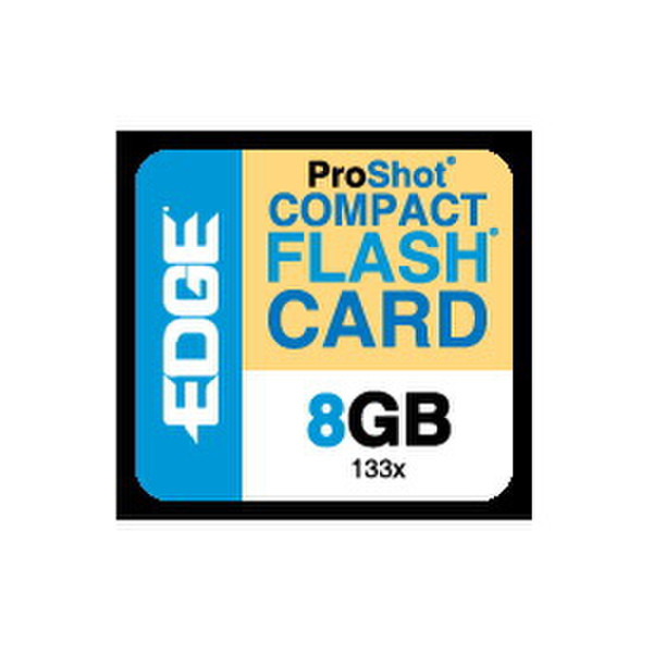 Edge 8GB ProShot 133x CompactFlash Memory Card 8GB Kompaktflash Speicherkarte