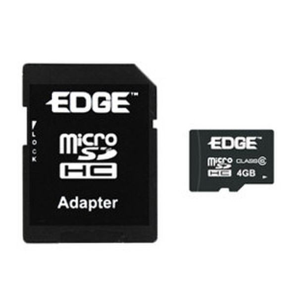 Edge 4GB microSDHC Memory Card w/ Adapter 4ГБ MicroSDHC карта памяти