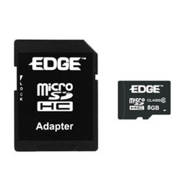 Edge 8GB microSDHC Memory Card w/ Adapter 8ГБ MicroSDHC карта памяти
