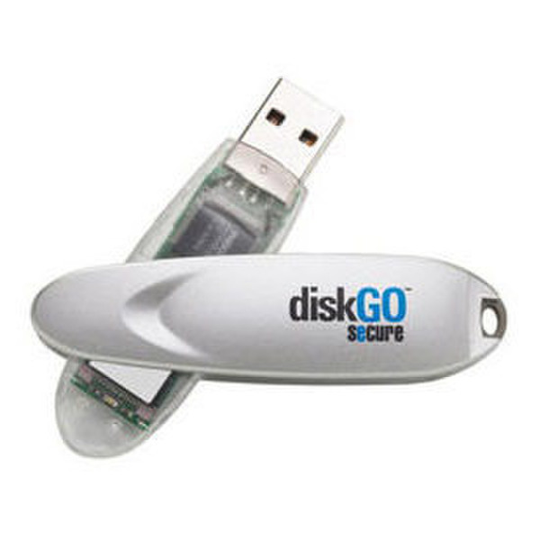 Edge 4GB DiskGO® Secure 4ГБ USB 2.0 Тип -A Cеребряный USB флеш накопитель
