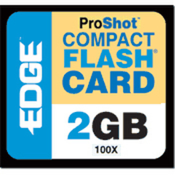 Edge 2GB Proshot 100X CF 2GB Kompaktflash Speicherkarte