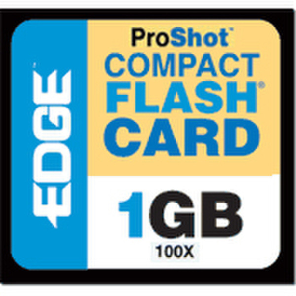 Edge 1GB Proshot 100X CF 1GB CompactFlash memory card