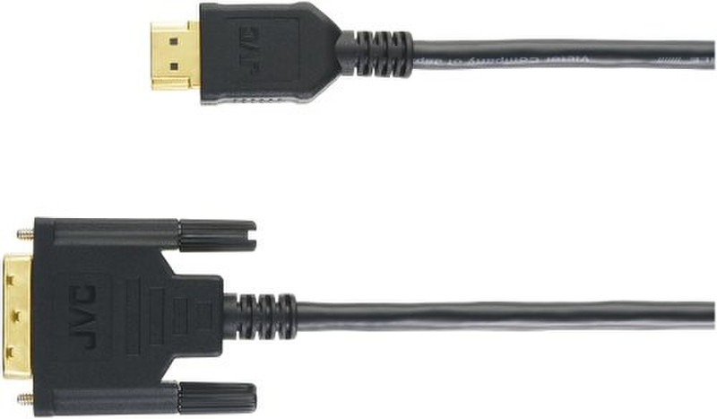 JVC VXHD215G 1.5м HDMI DVI-D Черный адаптер для видео кабеля