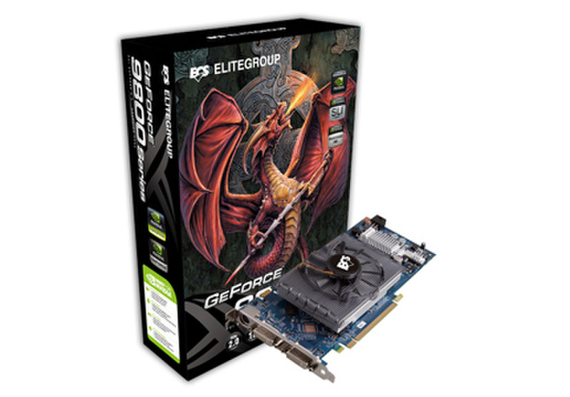 ECS Elitegroup N9800GT-1GMU-F GeForce 9800 GT 1GB GDDR3 Grafikkarte