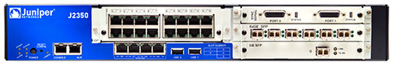 Juniper J2350 Подключение Ethernet Черный проводной маршрутизатор