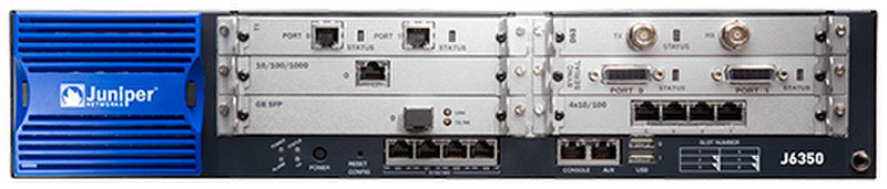 Juniper J-6350 Eingebauter Ethernet-Anschluss Schwarz Kabelrouter
