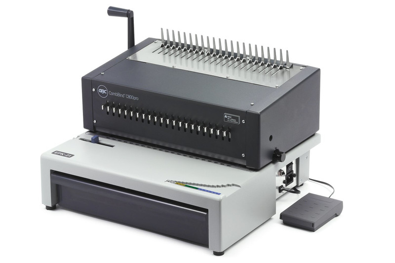 GBC CombBind C800Pro Comb binding machine 450листов Черный, Серый