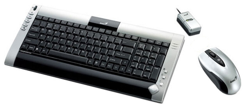 Genius LuxeMate 635 Laser RF Wireless Silber Tastatur