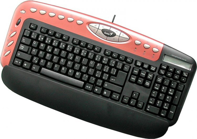 Genius KB-29e Calculator PS/2 Red keyboard