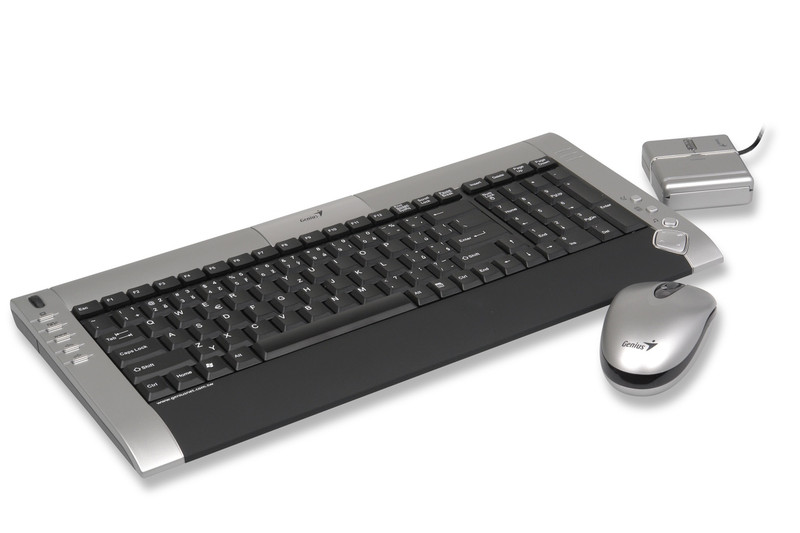 Genius TwinTouch LuxeMate Pro Беспроводной RF Cеребряный клавиатура