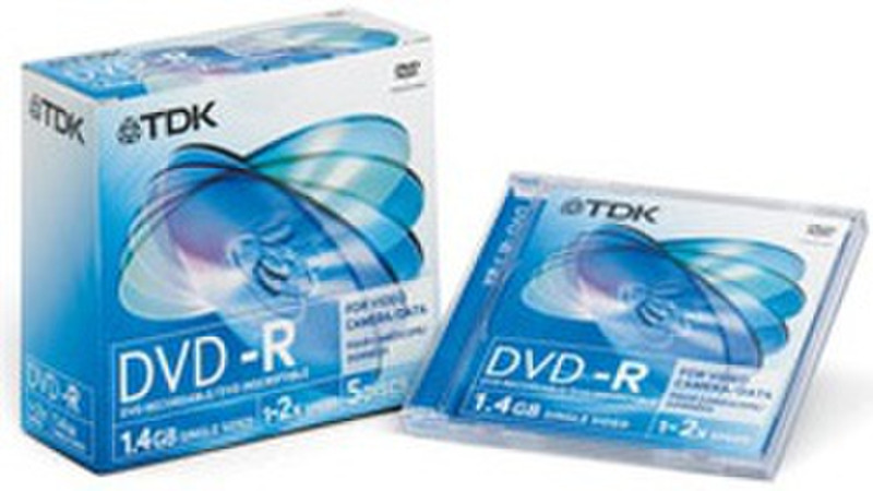 TDK T18656 1.4GB DVD-R 5Stück(e) DVD-Rohling