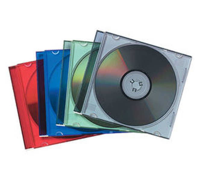 Fellowes 9833701 Jewel case 1дисков Разноцветный чехлы для оптических дисков