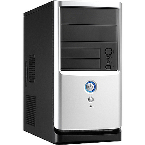 Linkworld LC437-08 Micro-Tower Black,Silver computer case