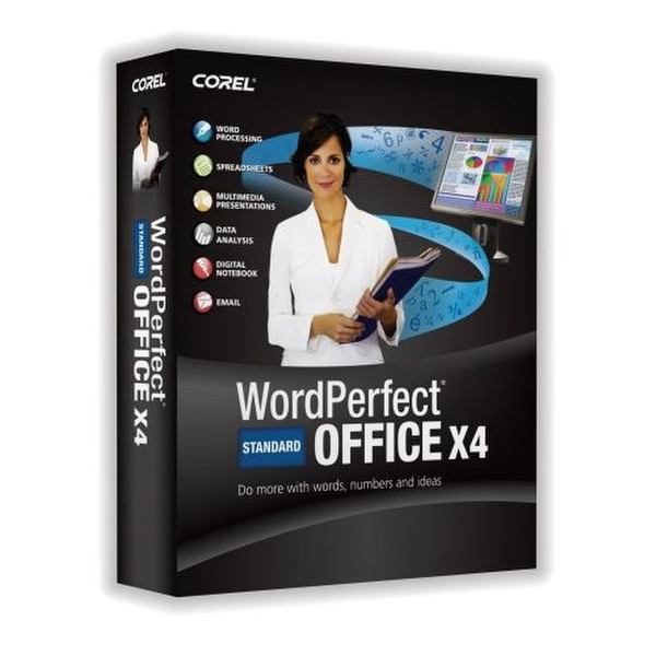 Corel WordPerfect Office X4 Standard, 121-250u, 1Y, MNT, FR