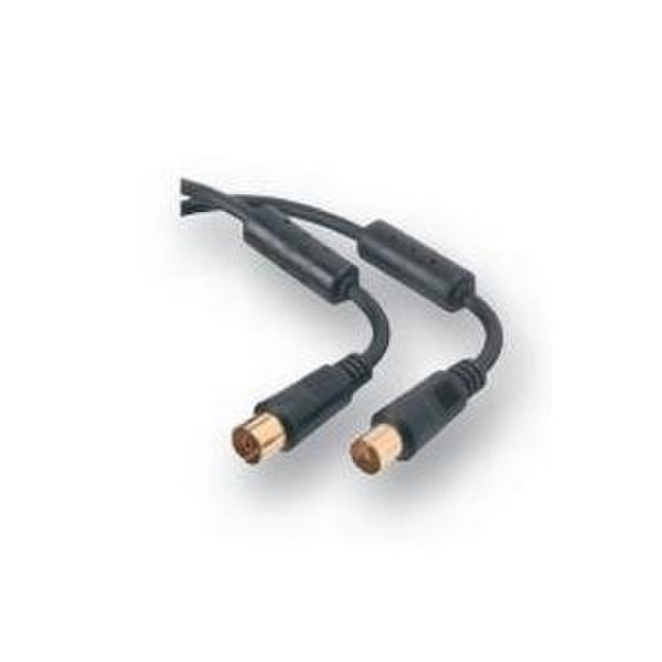 Belkin F8V3085AEA3MGLD 3m Schwarz Koaxialkabel