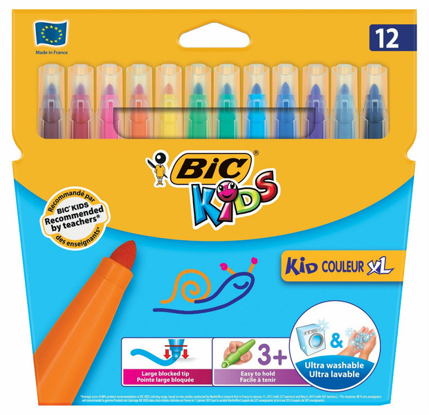 BIC Kid Couleur XL Bold 12шт фломастер