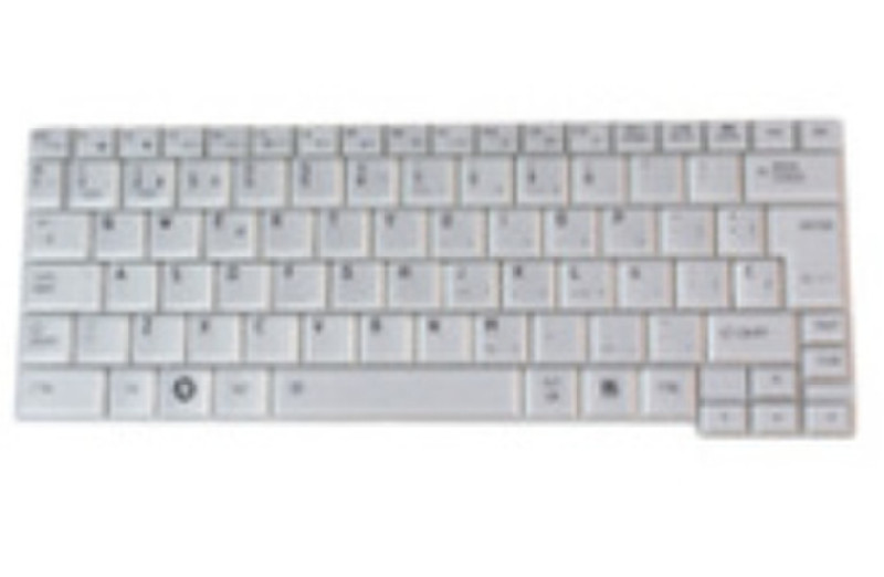 Toshiba P000488650 QWERTY Испанский Белый клавиатура