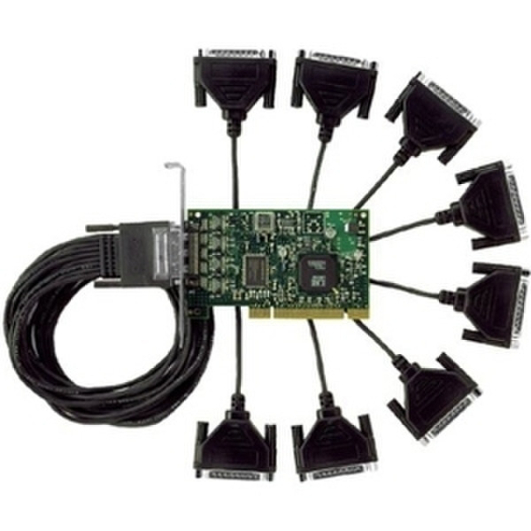 Digi 76000533 1 x 68-pin HD-68 8 x 25-pin DB-25 Черный кабельный разъем/переходник