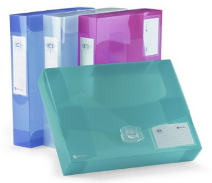Rexel Ice DocumentBox Blue,Green,Pink,Transparent file storage box/organizer