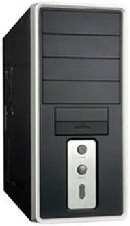 Sweex Case Prescott Sputnik 300 Watt Black Midi-Tower 300W Computer-Gehäuse