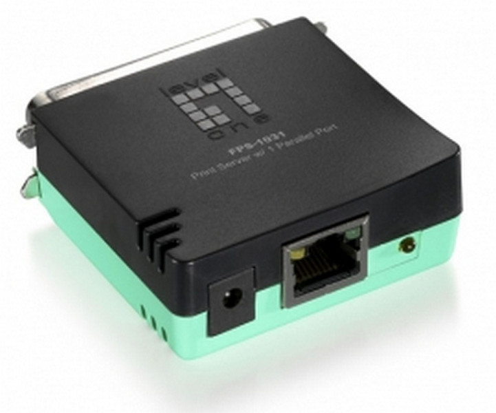 LevelOne FPS-1031 Ethernet LAN Черный, Зеленый сервер печати