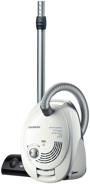 Siemens VS06G2483 Cylinder vacuum cleaner 1.2L 2400W White vacuum