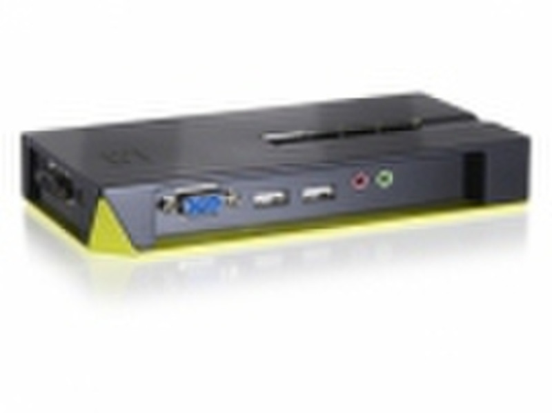 CP Technologies KVM-0421 Schwarz Tastatur/Video/Maus (KVM)-Switch