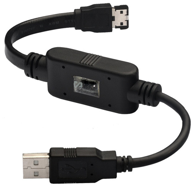 CP Technologies CP-UES-01 USB eSATA Black cable interface/gender adapter