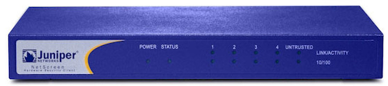 Juniper HSC 5-User w/UK power supply 50Mbit/s hardware firewall