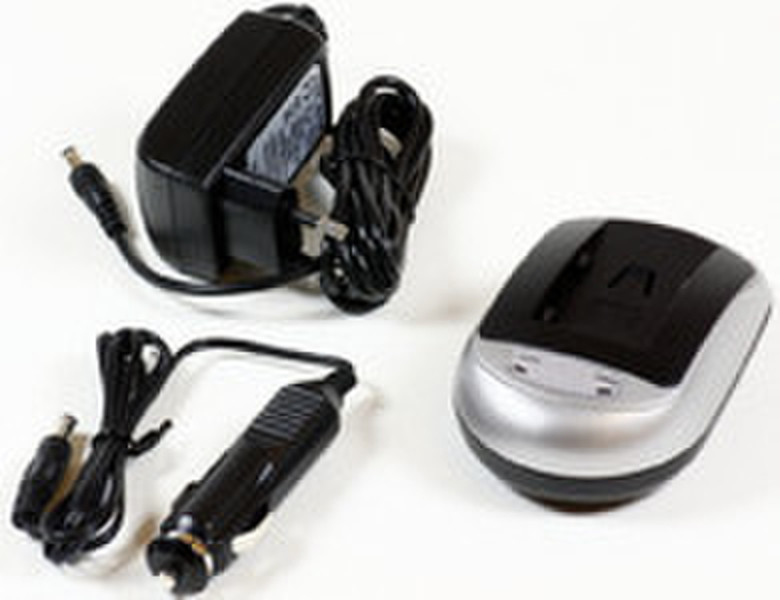 MicroBattery MBDAC1033 Auto/Indoor Черный, Cеребряный зарядное устройство
