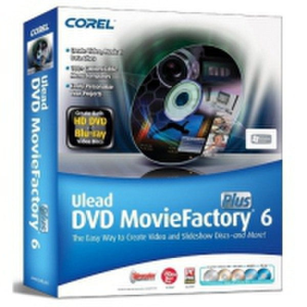 Corel Ulead DVD MovieFactory 6, EDU, 1U