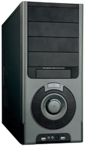 Sweex Case Prescott Galileo 350 Watt Black Midi-Tower 350W Schwarz Computer-Gehäuse