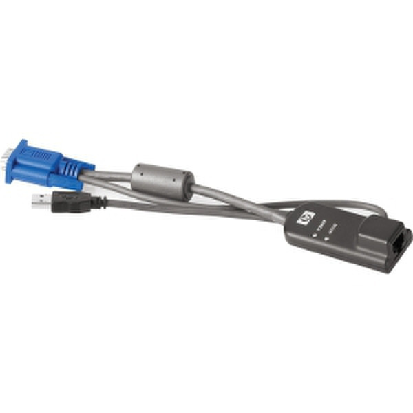 Hewlett Packard Enterprise AF603A RJ45 USB, VGA Black,Grey cable interface/gender adapter