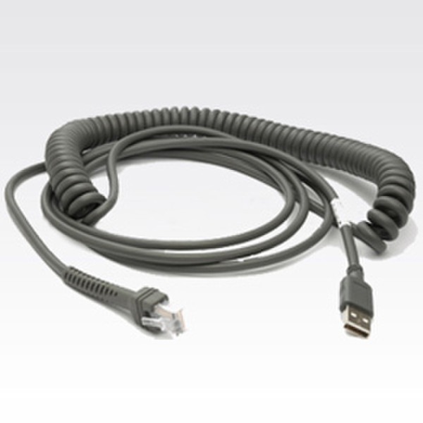 Zebra CBA-U12-C09ZAR USB Type A Серый кабельный разъем/переходник